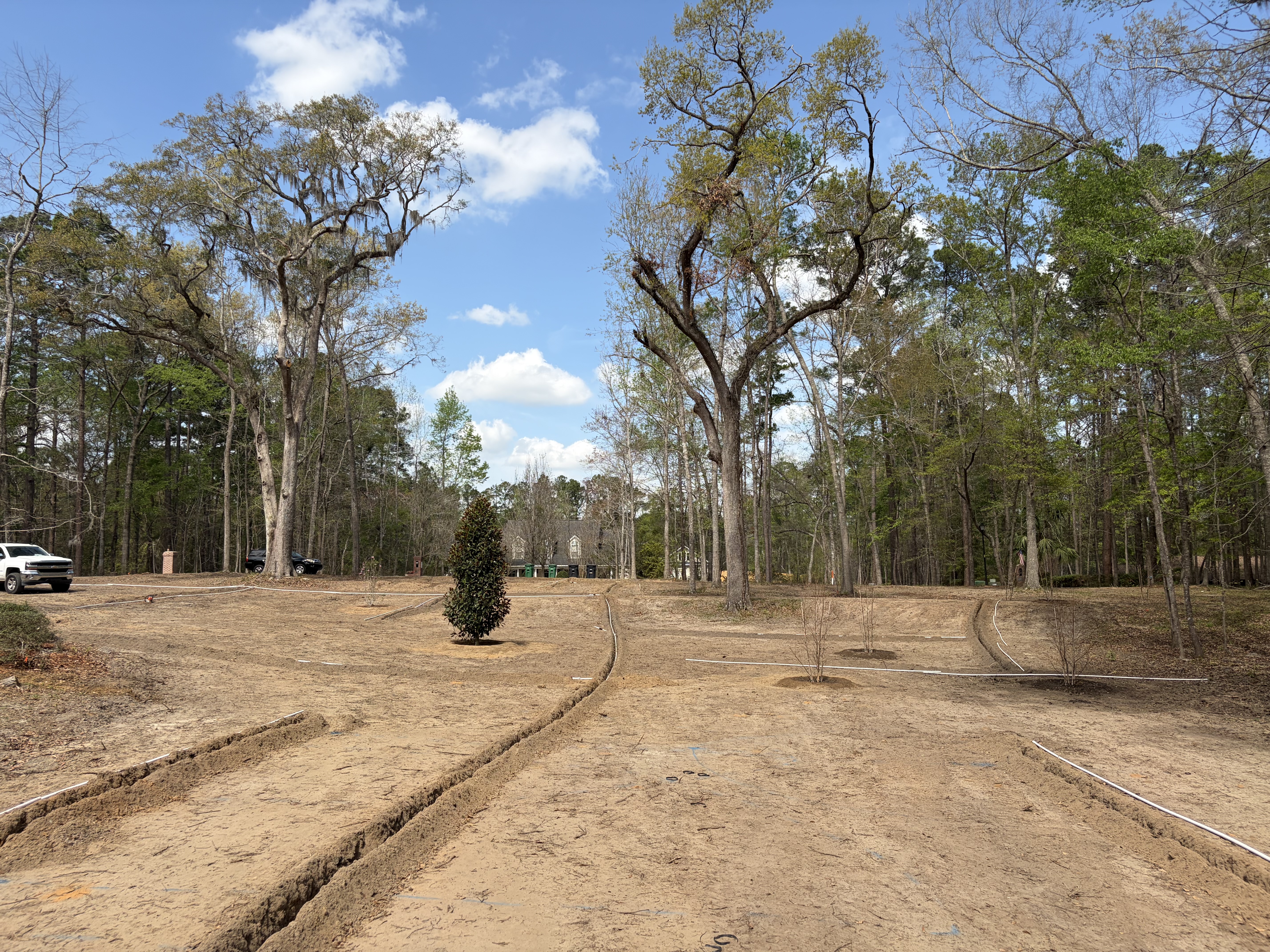 Completed landscape construction work by Wolf Building Services